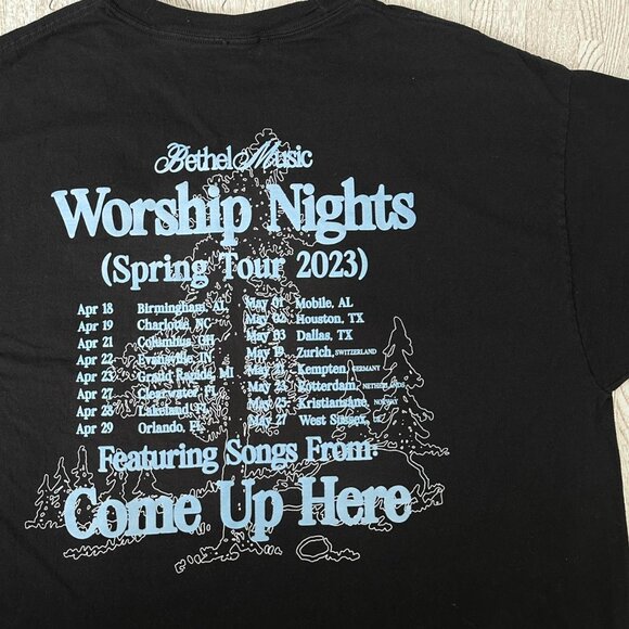 Bethel Music Worship Nights Tshirt Christian Jesus Tee Concert Tour Band Tee - Picture 4 of 6